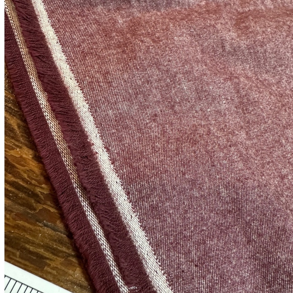 Burgundy Heathered Flannel Fabric 4.25 Yards x 44" Wide Soft Brushed Cotton